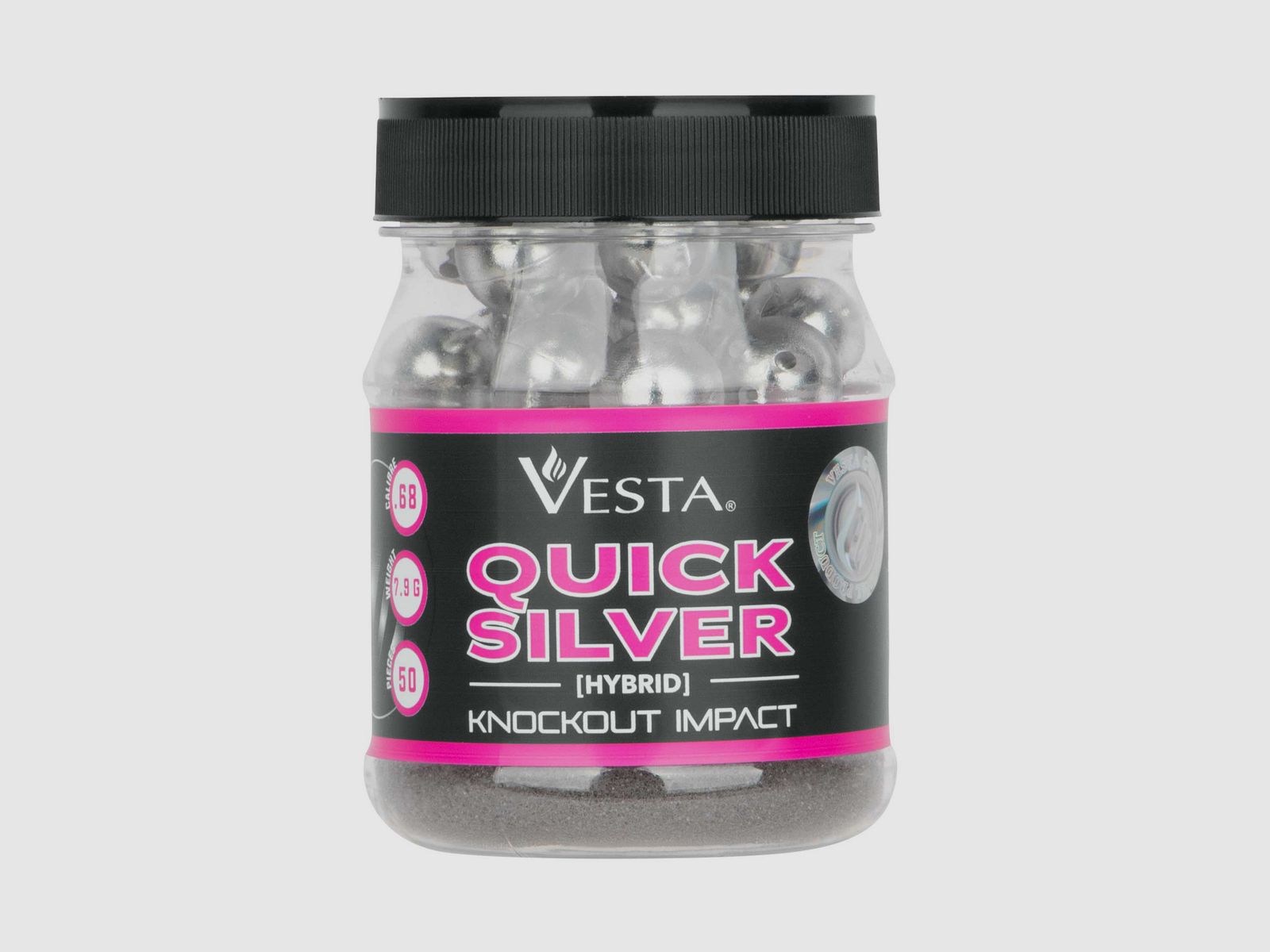 VESTA Quicksilver .68 Stahlgeschosse 7,9g 50 Stück
