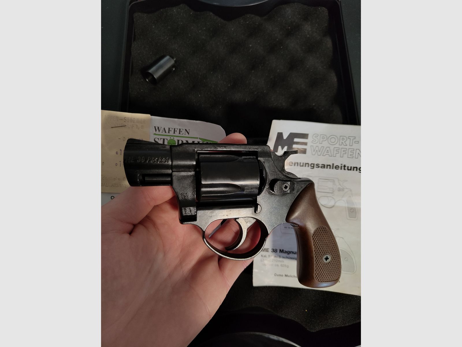 Melcher ME 38 Pocket Revolver 9 mm R.K. 1996 Schreckschuss 