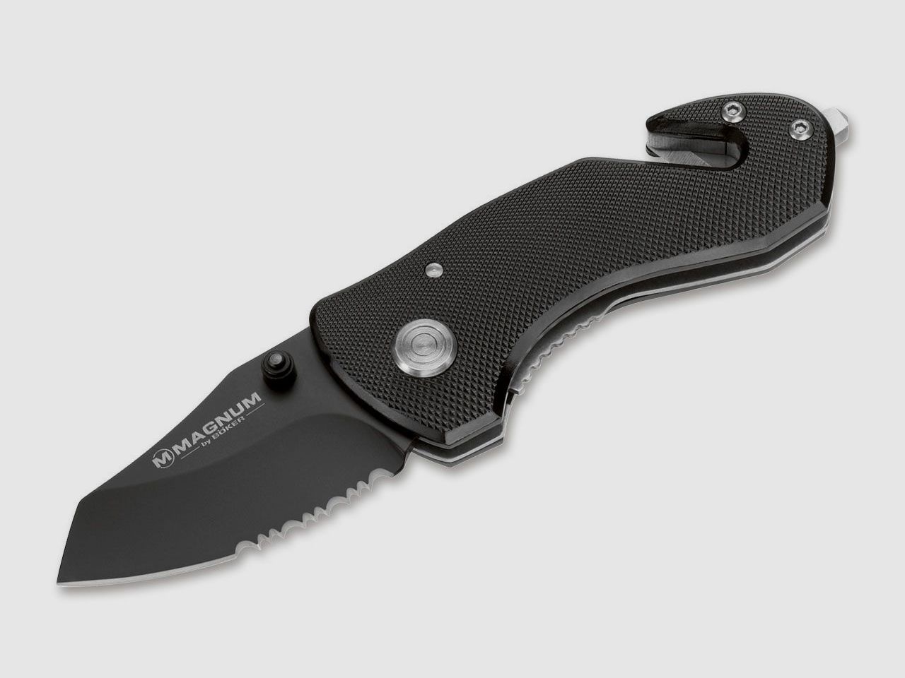 Taschenmesser Rettungsmesser MAGNUM BLACK RESCUE