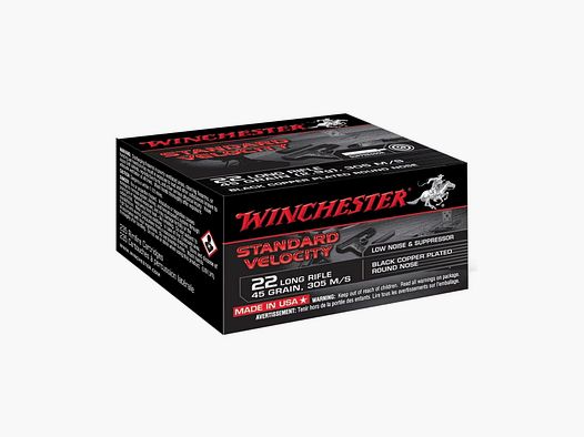 Winchester Standard Velocity .22 lfB. 45 grs. - 235 pcs.