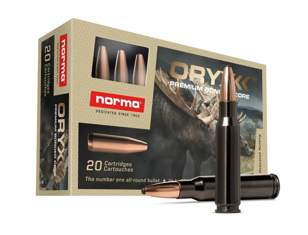 Patronen 9.3x62 Norma - Oryx Demper - 285 grains, afbeelding 2 van 2