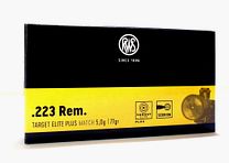 RWS .223 Rem Target Elit Plus 5.0g/77gr Rifle Cartridges