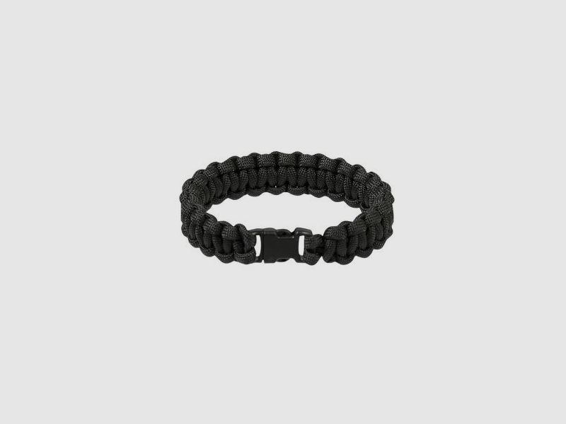 PARACORD-ARMBAND 15 MM - SCHWARZ
