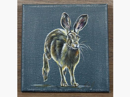 Ölmalerei auf Leinwand Hase