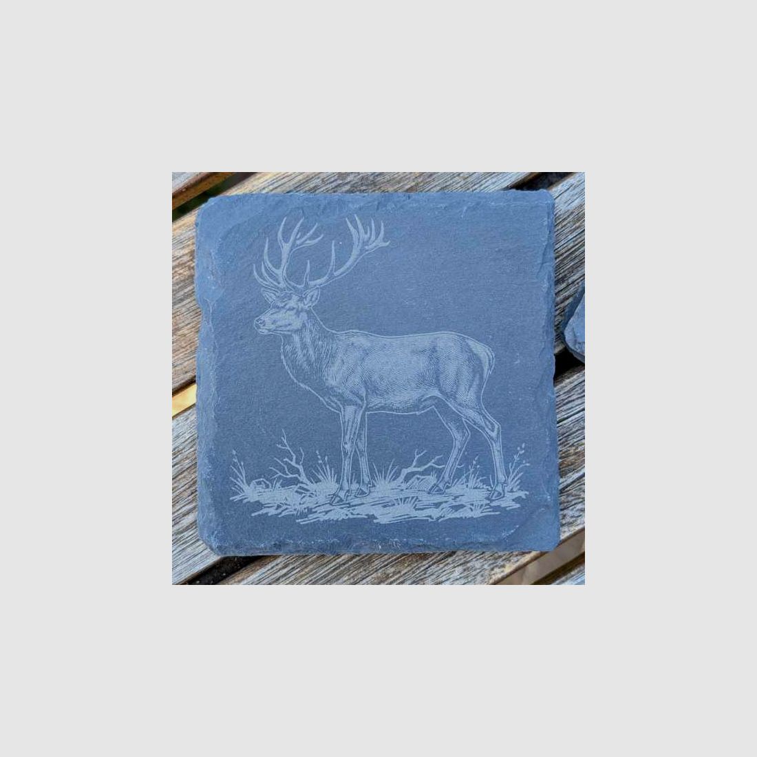 Hunting-themed slate coasters for hunters