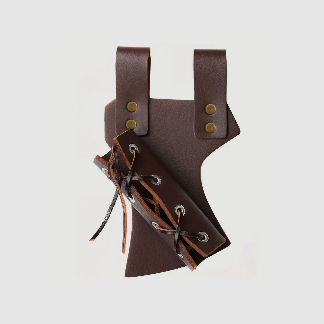 Medieval sword holder for belt brown