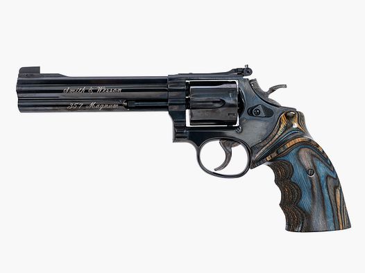 Smith & Wesson 586-4 Target Champion  , Sportgriff, verstellbare Visierung, Koffer, .357Mag