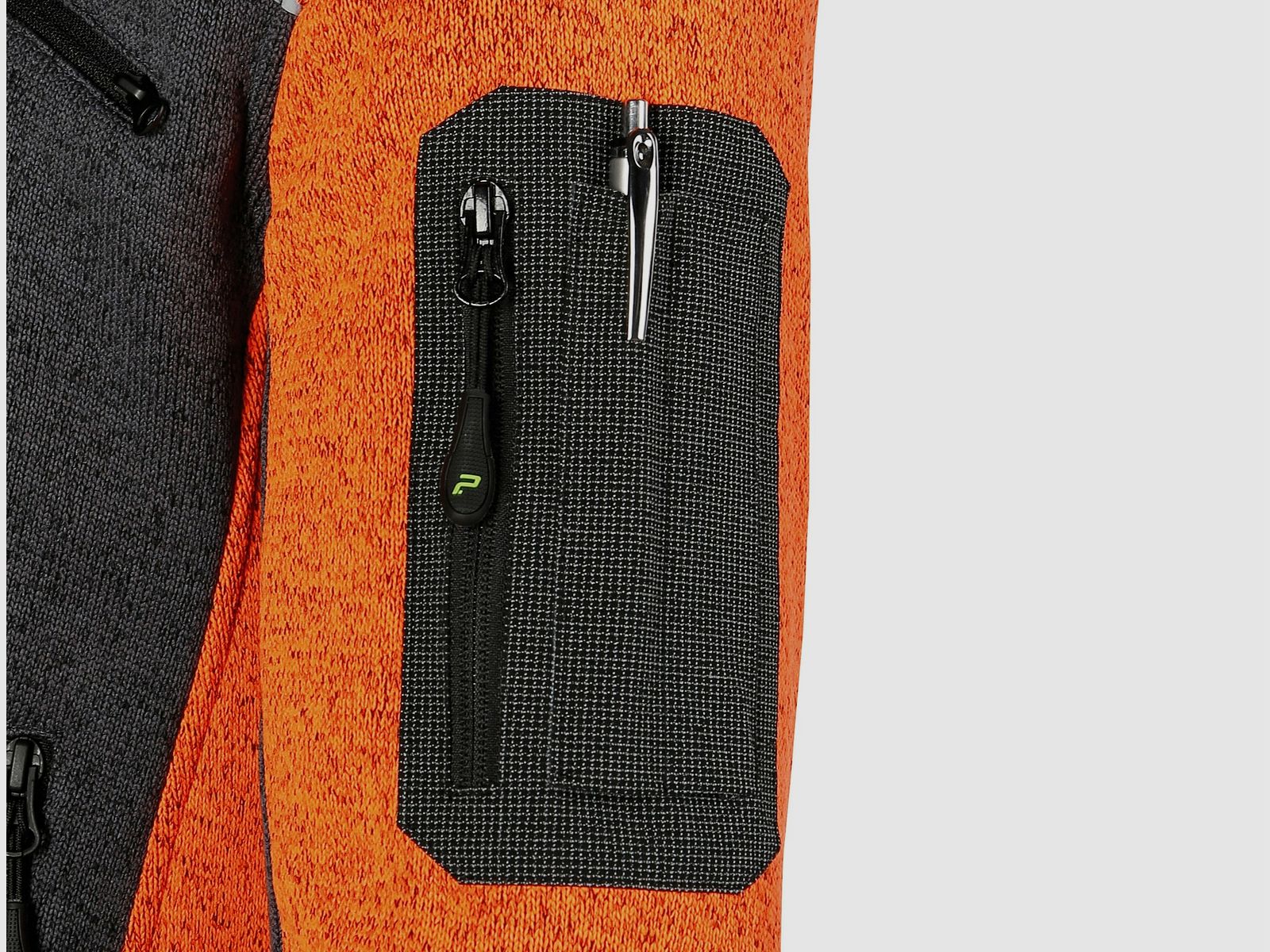 PSS X-treme Arctic fleece knit jacket – orange/anthracite, image 6 of 7