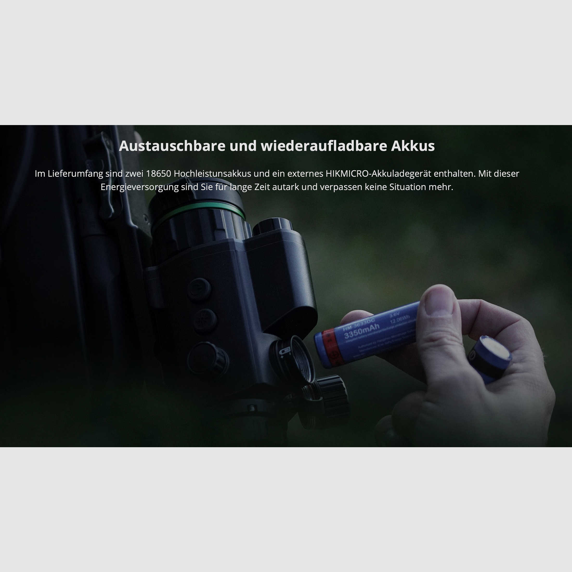 Hikmicro 50-2-075 Clip-On Cheetah C32F 850 nm integrierter IR Strahler