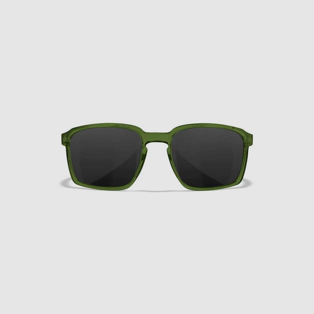 Wiley X Alfa sunglasses with gray lenses, Crystal Green frame, image 2 of 4