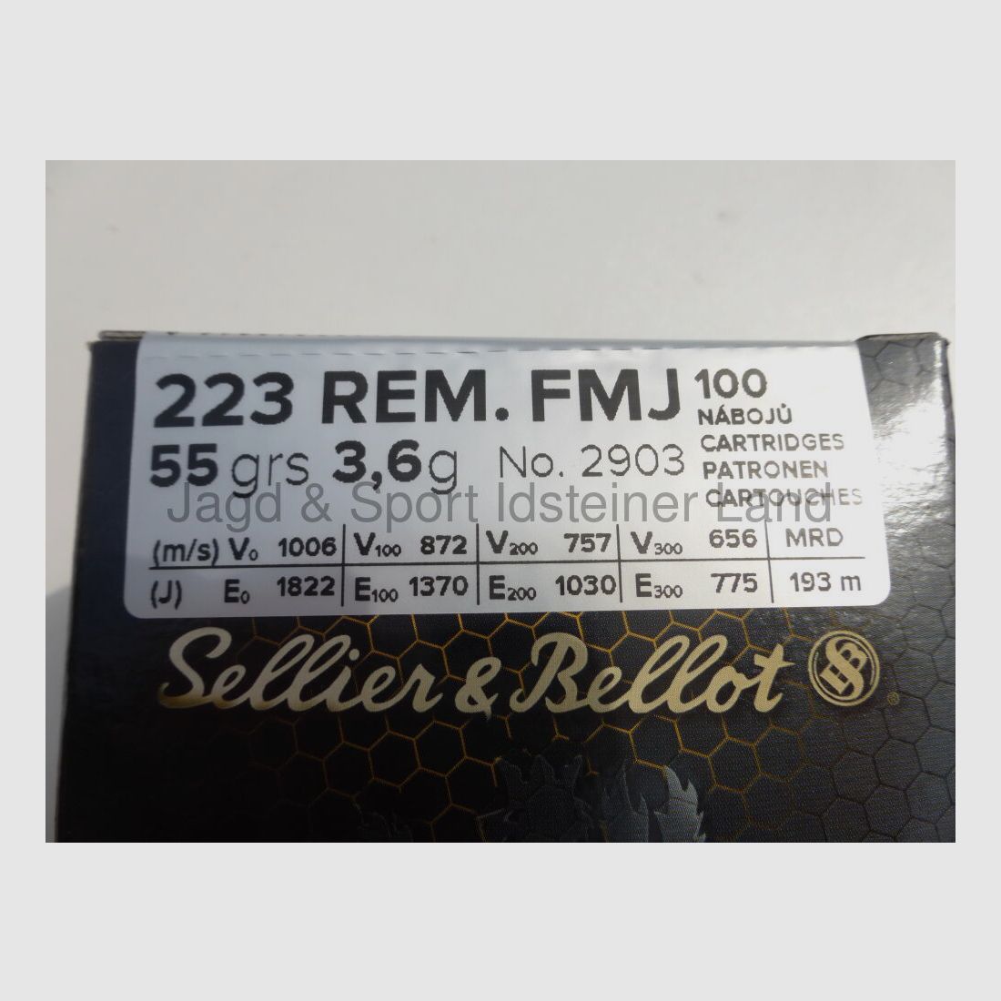 Sellier & Bellot FMJ, 55grs
