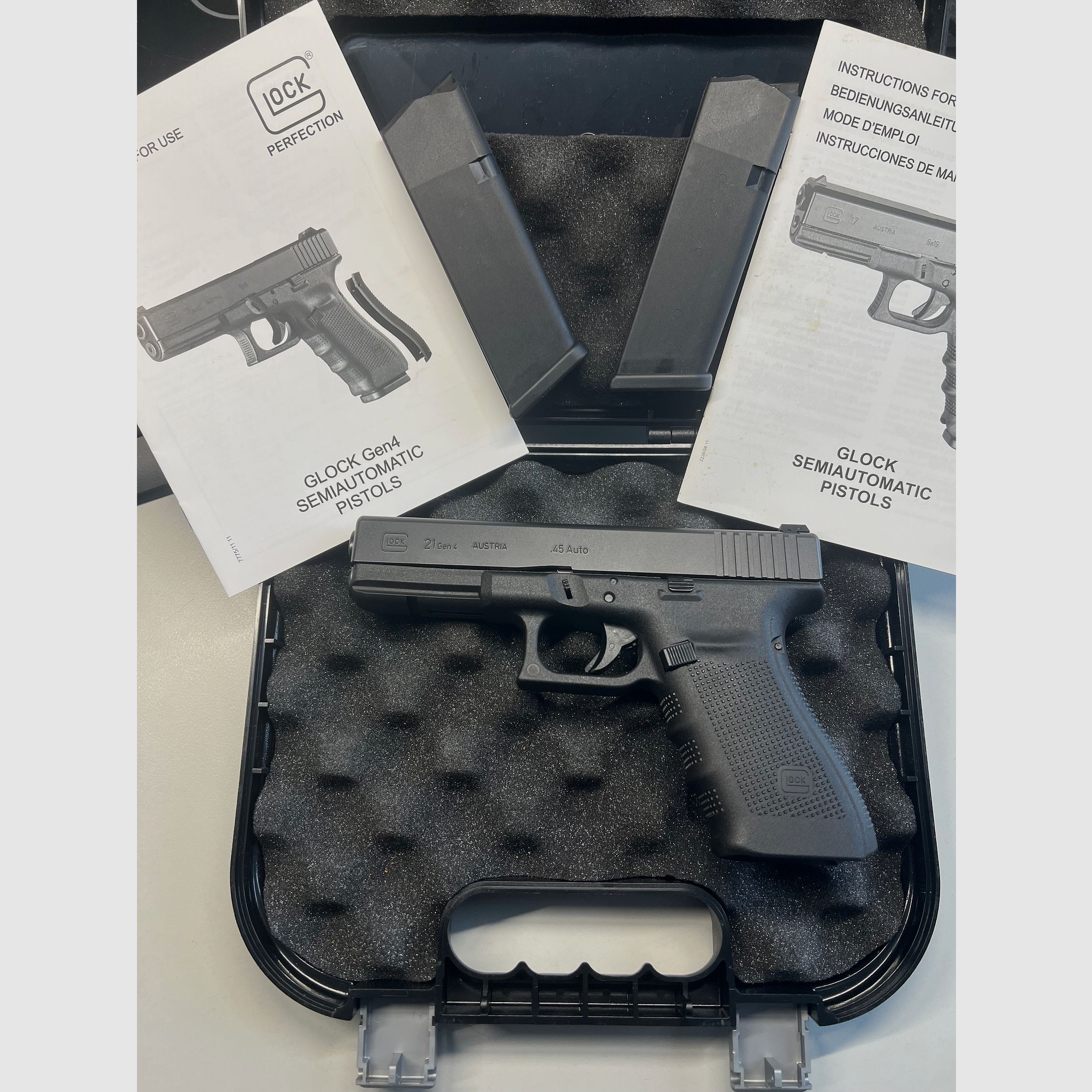 Glock 21 Gen. 4, Selbstladepistole im Kaliber 45 Auto 