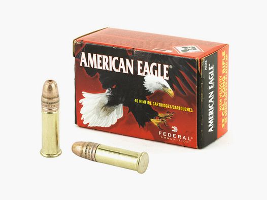 Federal American Eagle .22 LR 38GR JHP 50 cartucce