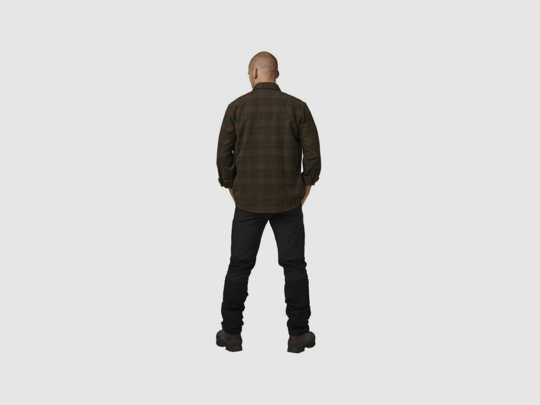 Chevalier Herren Hemd Shegra Woolmix LS Kariert