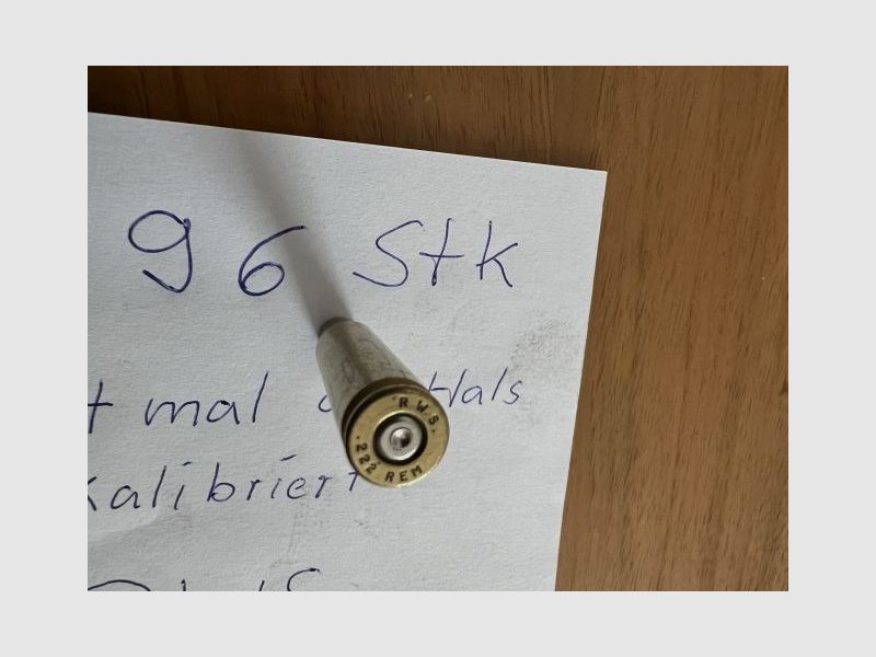 Cases .222 Rem. from RWS + Sako
