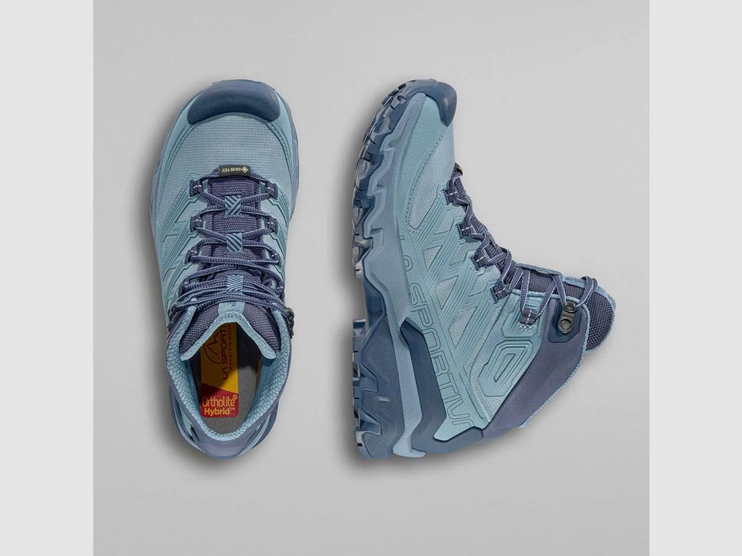 SHOES – WOMEN – LA SPORTIVA – ULTRA RAPTOR 3 MID W’S GTX Limestone/Night Sky, image 4 of 7