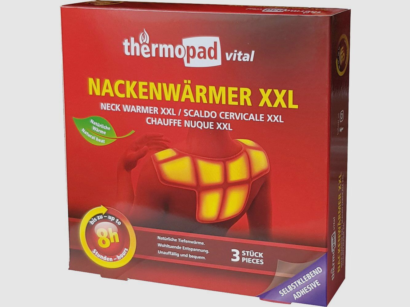 Thermopad podgrzewacz na szyję XXL 3-pak