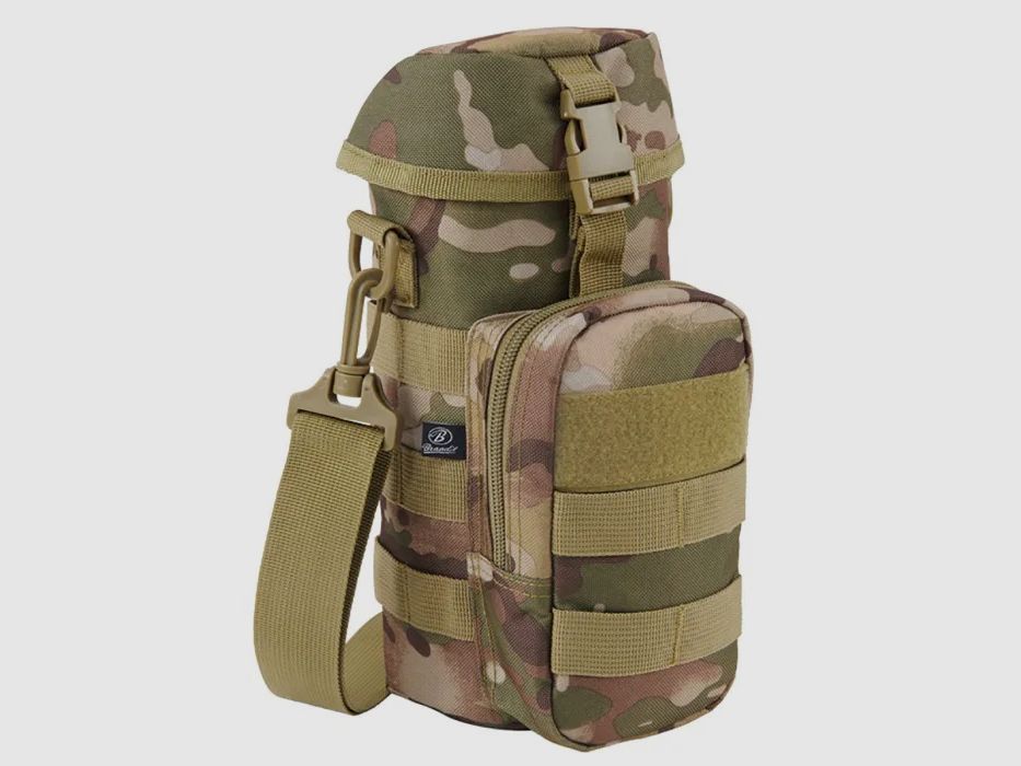 Sac à dos / Sac à bandoulière / Porte-bouteille Brandit "Porte-bouteille II" - Camouflage tactique