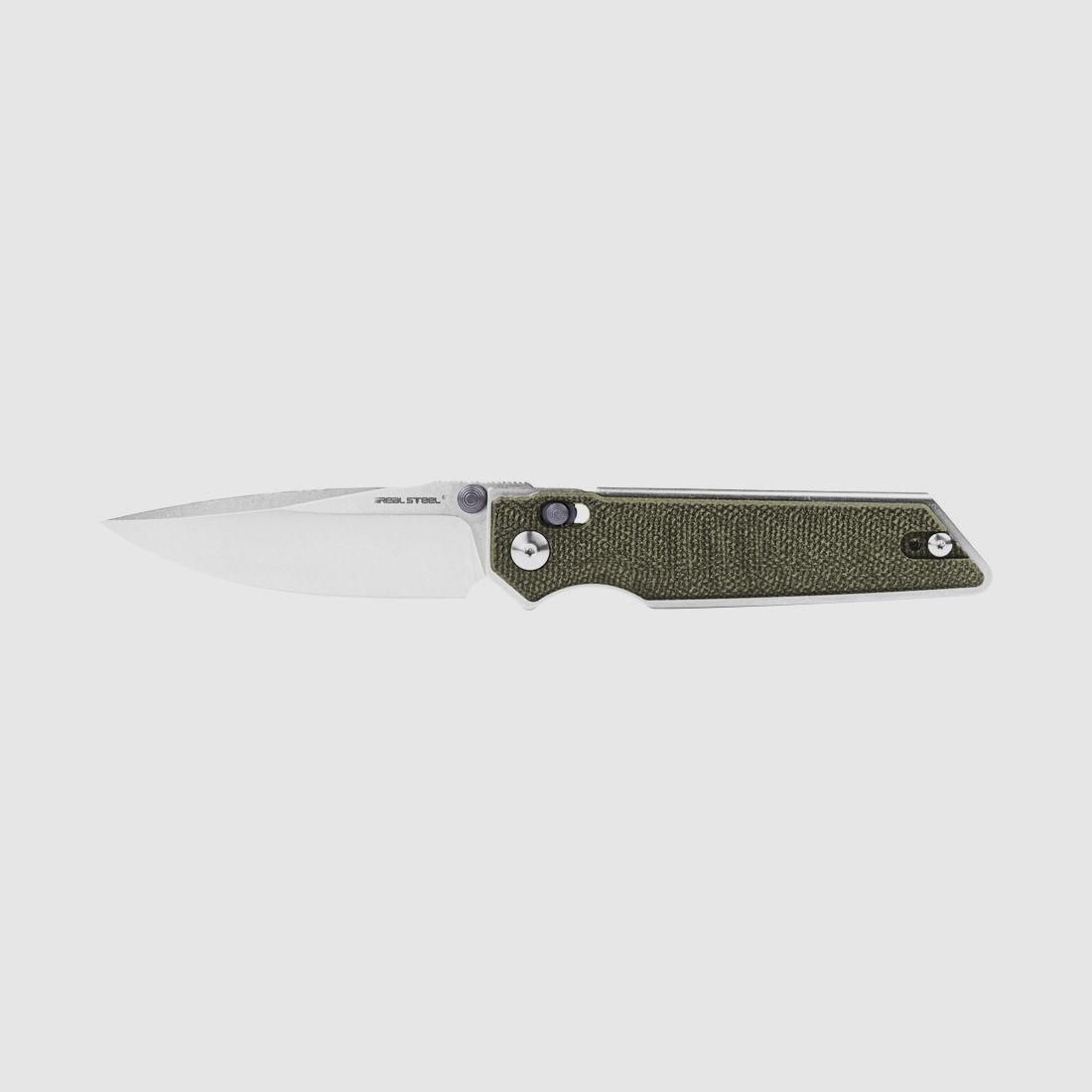 Real Steel Sacra Green Canvas Micarta