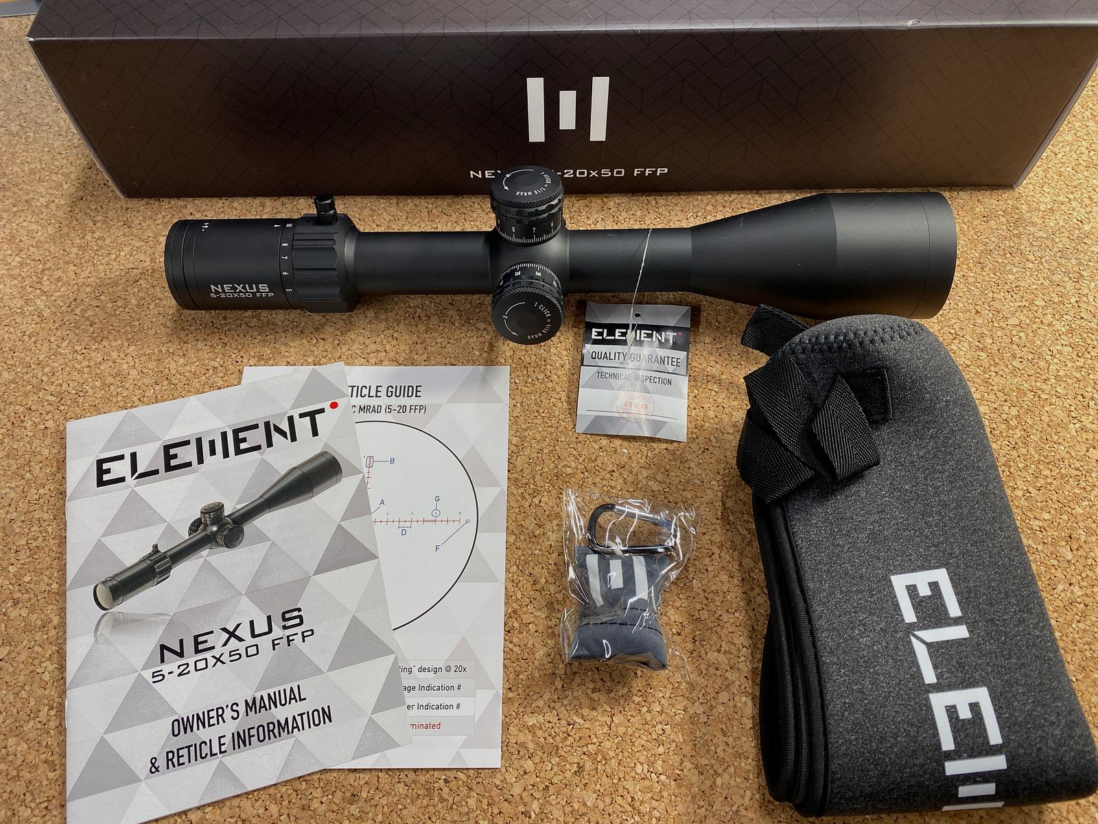 Element Optic Nexus 5-20x50 FFP1 APR1C MRAD Zielfernrohr / Rifle Scope