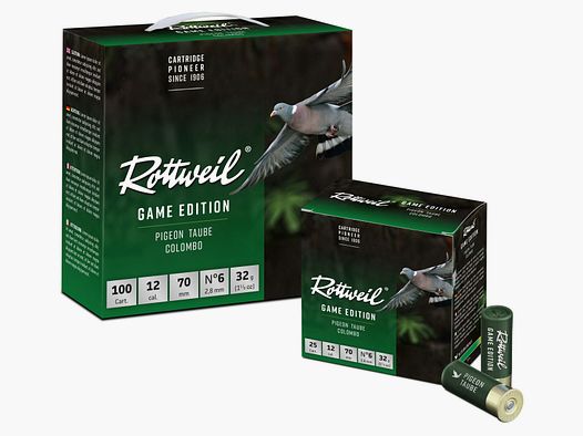 Rottweil Game Edition 12/70 Taube 2,8mm , 100er Packung