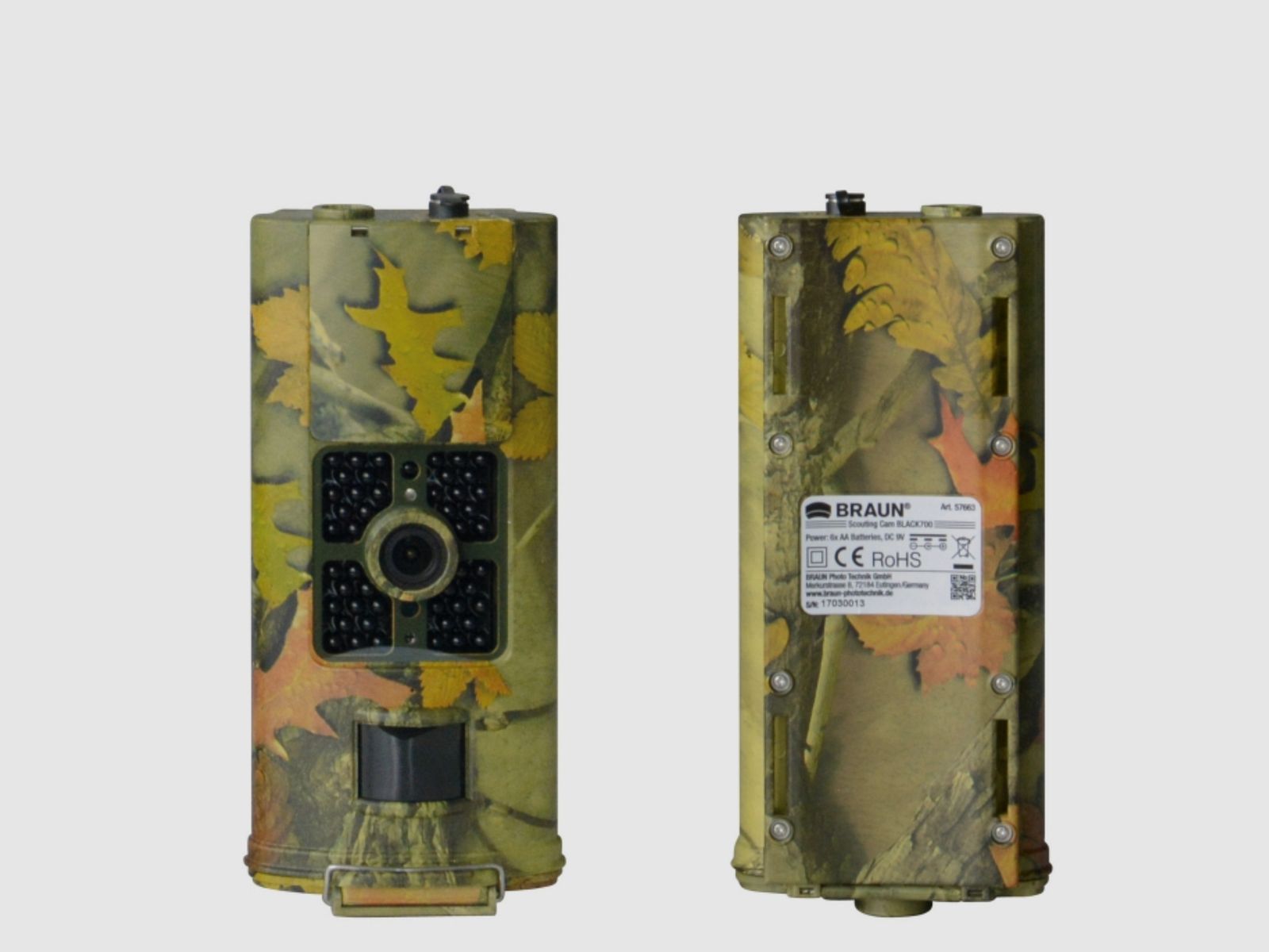 BRAUN 57663 Scouting Cam Wildcamera Zwart 700