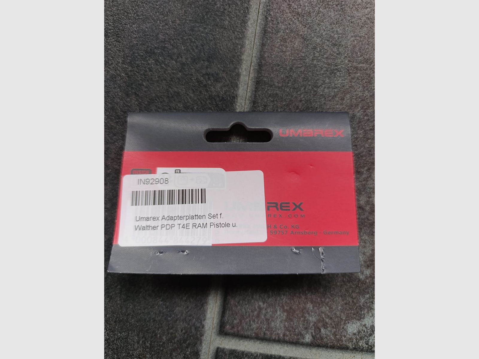 Adapterplatten RED DOT für Walther PDP T4E RAM Airsoft 6mm BB, 4,5mm