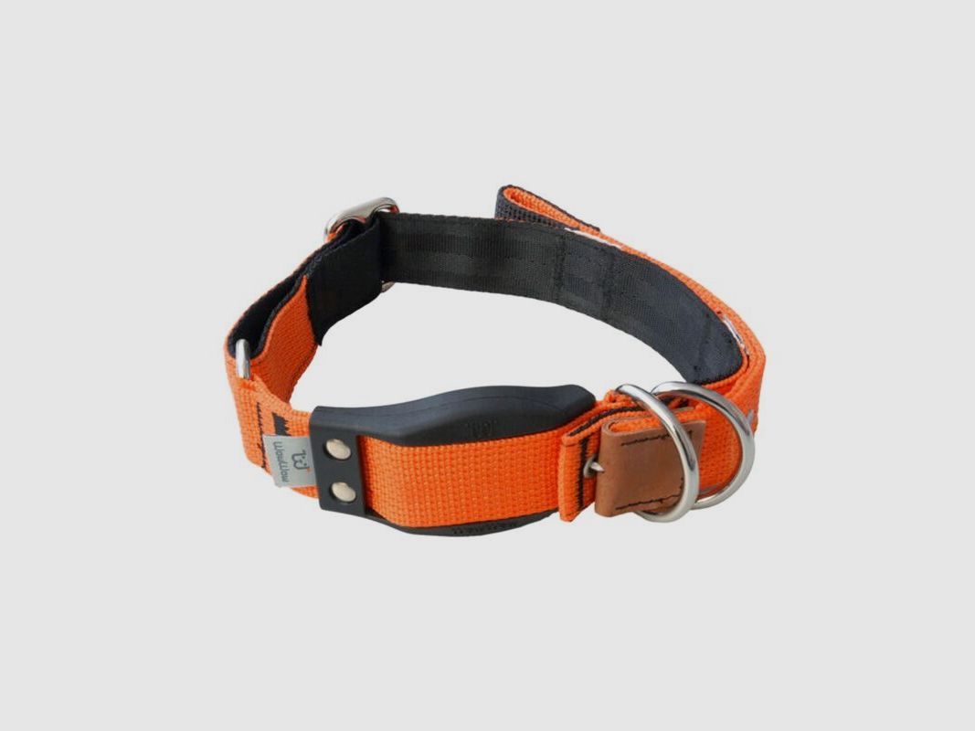 WowWow Hundehalsband mit integrierter Leine Orange