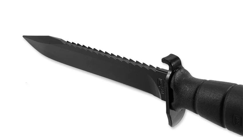 Nóż terenowy Glock FM 81 z piłą, czarny, zdjęcie 2 z 11