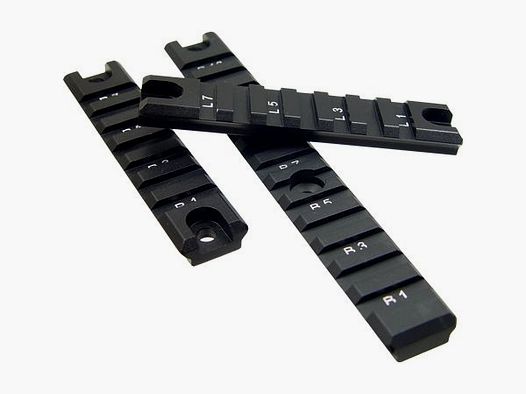 UTG G36 / HK243 rails Picatinny 1x long + 2x court