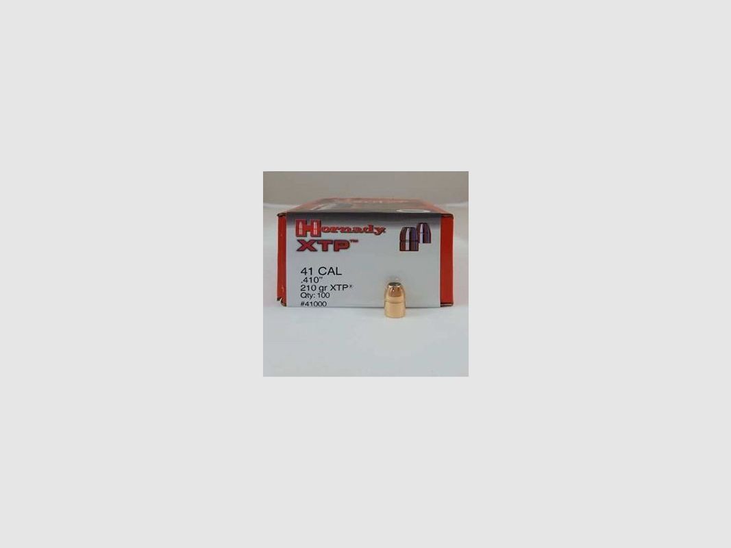 CAJA DE 100 BALAS HORNADY 41 CAL.410 210 GRS XTP