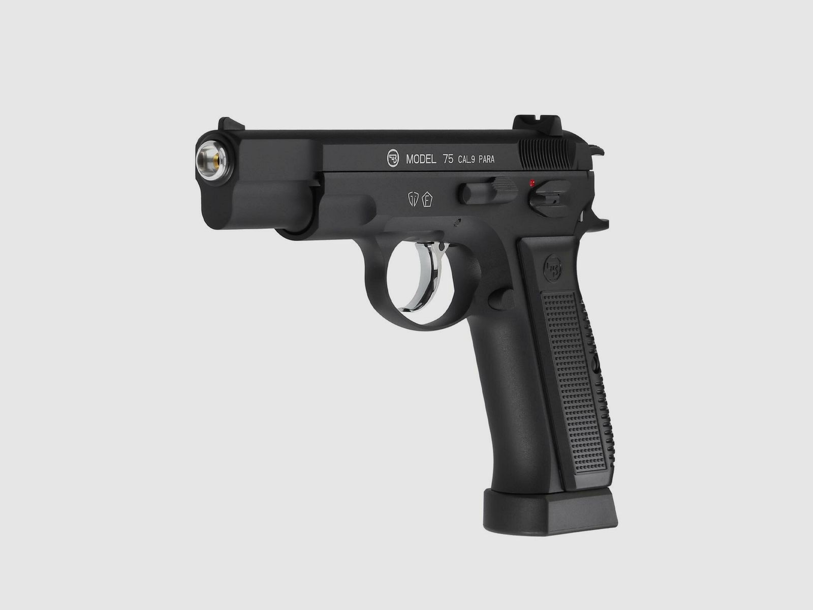 Luftpistolenset CZ 75 4,5 mm Stahl BB Co2-Pistole Vollmetall Blow Back (P18) + 10 Co2-Kapseln Umarex + 1500 Stahl BB's Umarex