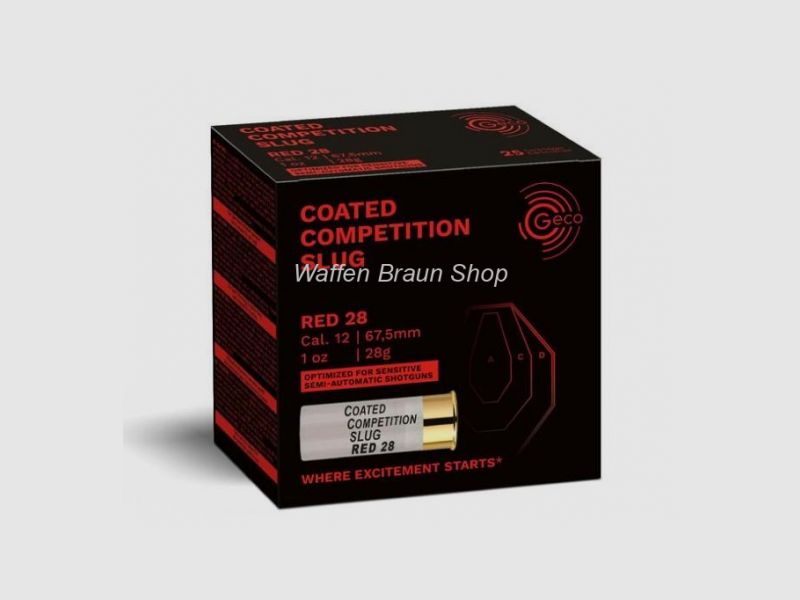 GECO COMP SLUG RED 28 12/67,5 28g 25ER