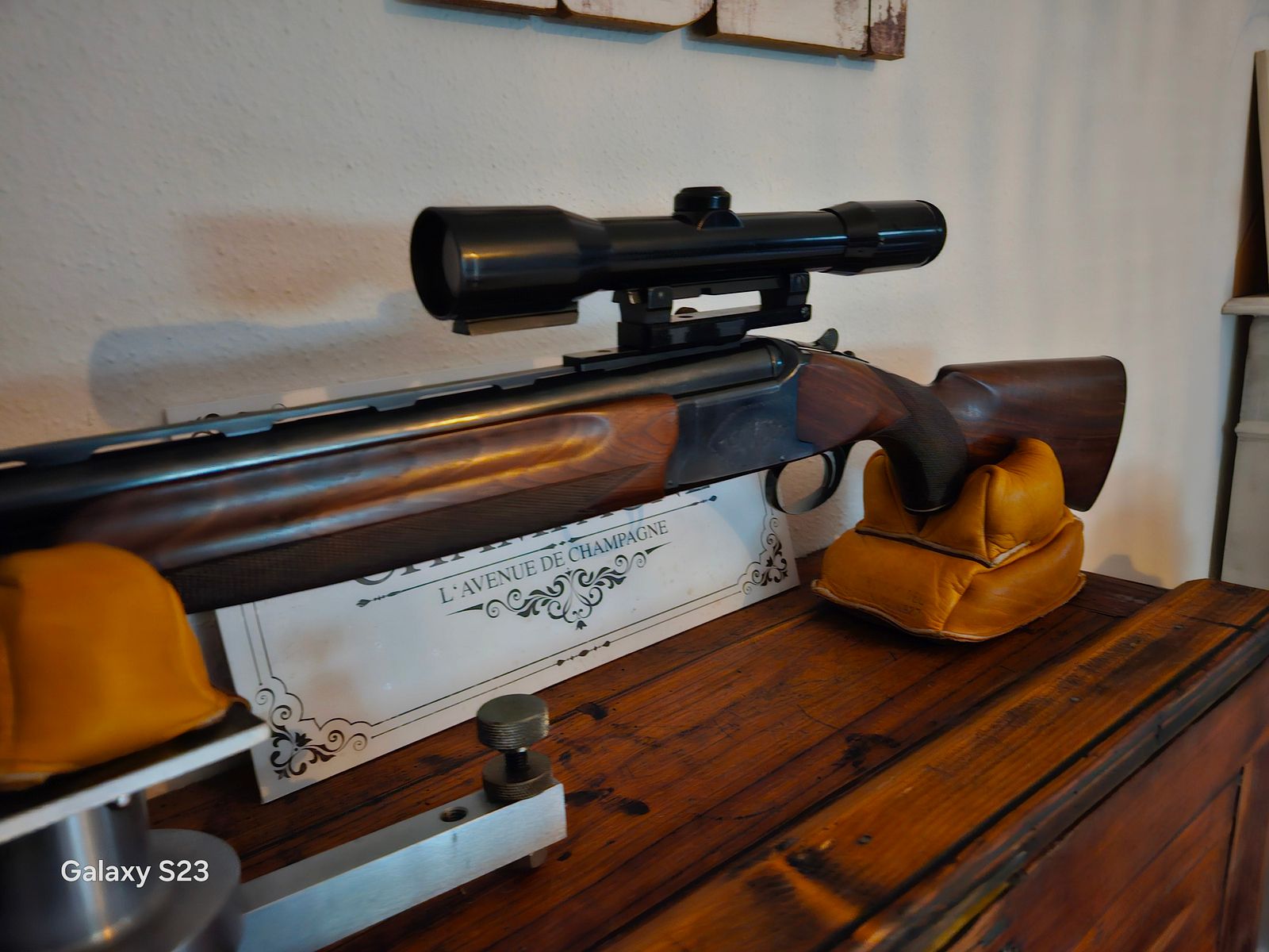 Over-and-under shotgun with interchangeable barrels in 45/70 - also trade for watch!