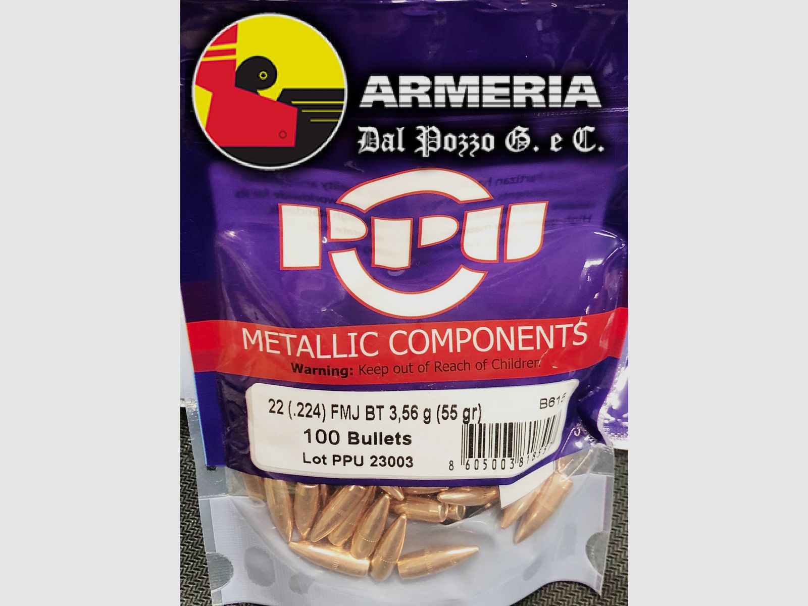 PPU PALLE 223 55 GN FMJ BT