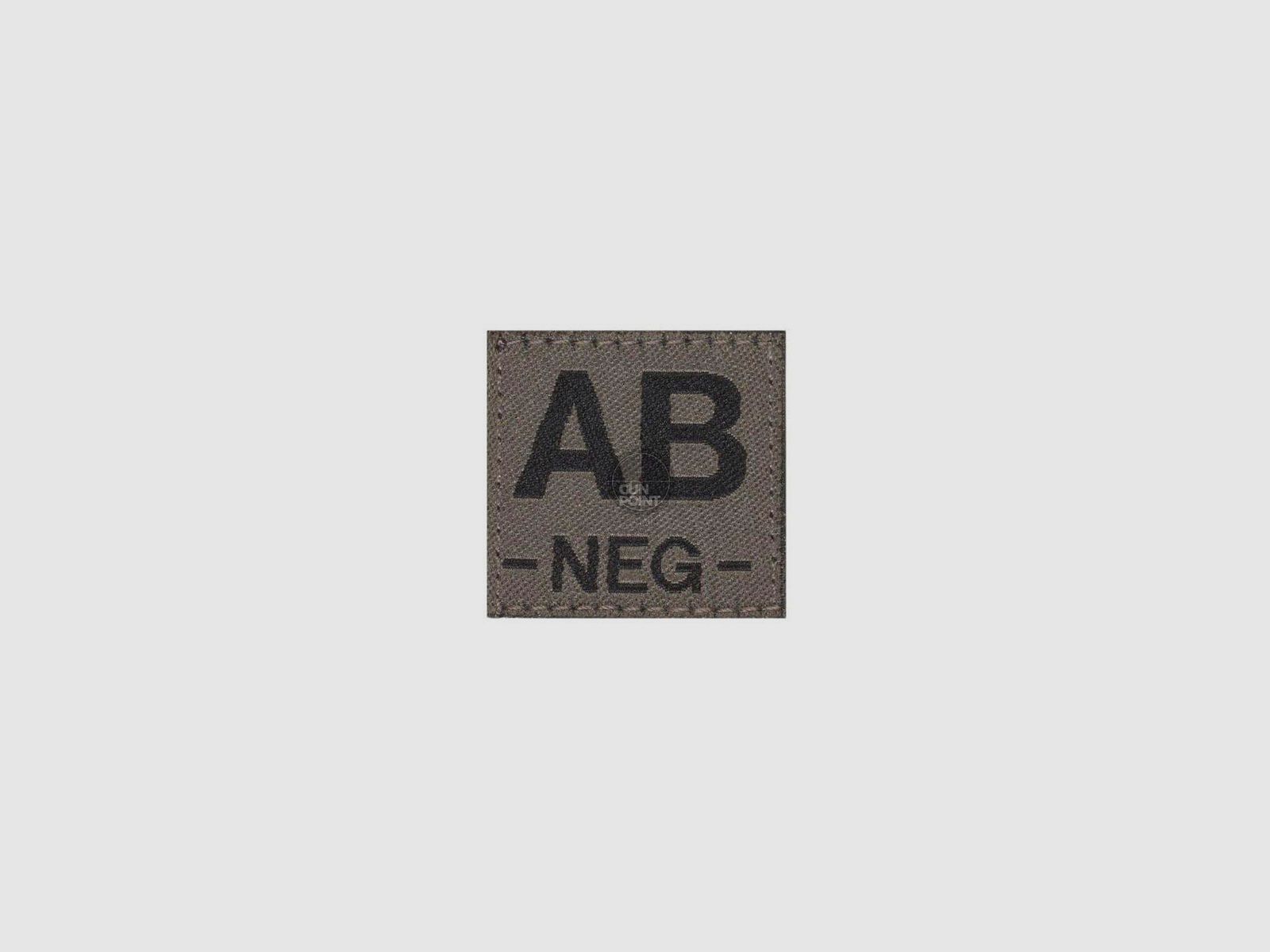 Clawgear AB Neg Bloodgroup Patch-RAL7013