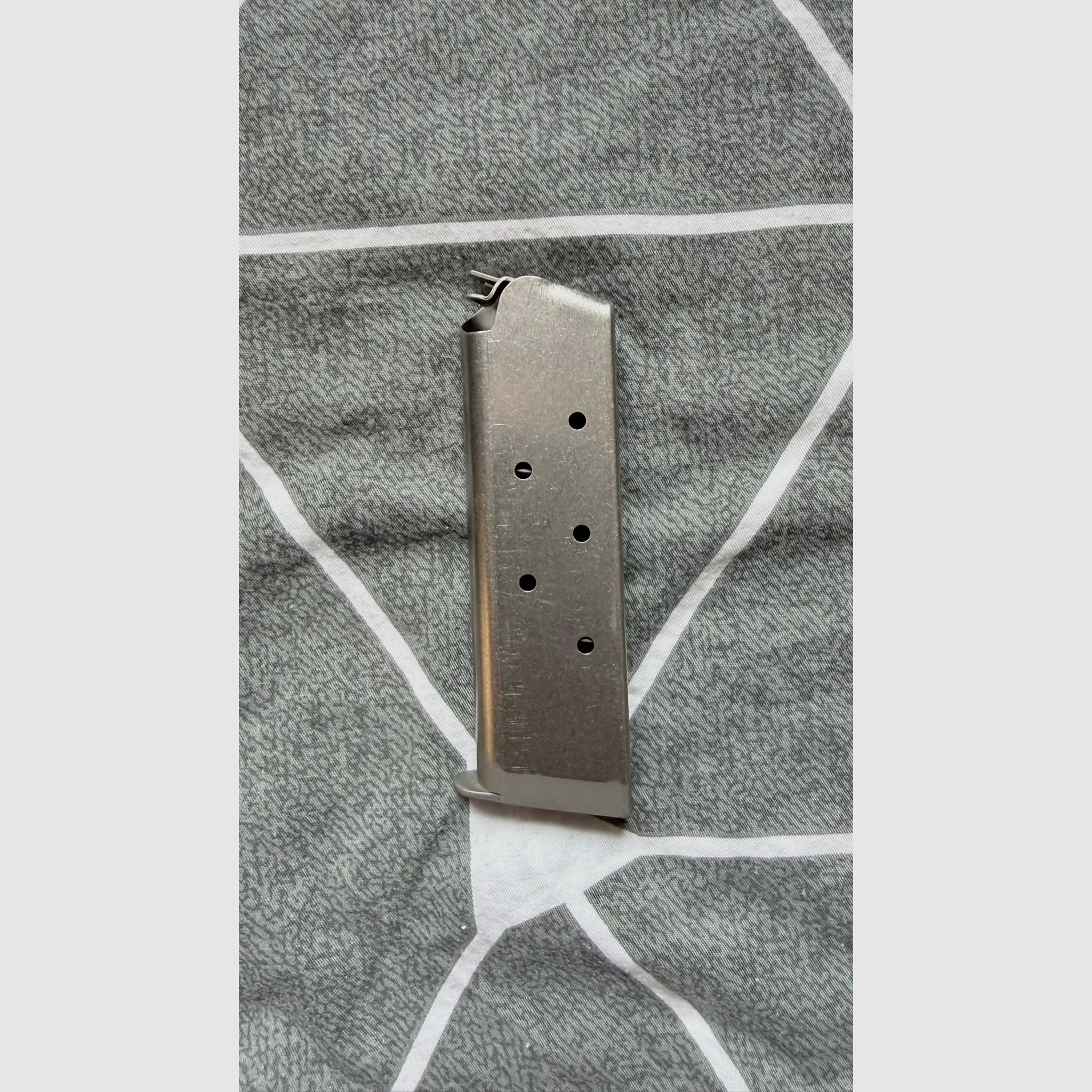 Original Colt 1911 Magazin .45 ACP - 8 Schuss Stainless (wertig), Bild 1 von 3
