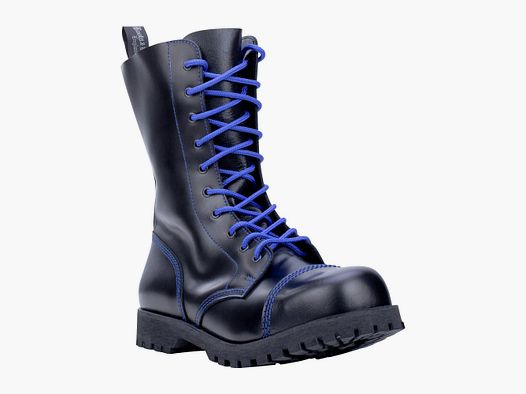 Boots & Braces Boots &amp; Braces Stiefel 10-Loch blau schwarz