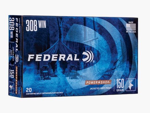 .308 Win. Power Shok Tlm 9,7g/150grs. Municiones Federal