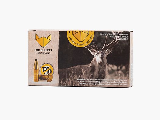 Fox-Bullets .223 Rem. Hunter Classic 3,2g/50gr Cartucce per Fucile Senza Piombo