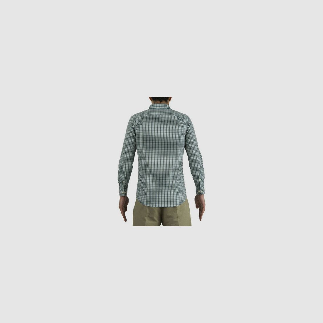 BERETTA CAMICIA DRIP DRY SHIRT BLU MARRONE VERDE LU51 7517, immagine 6 di 8