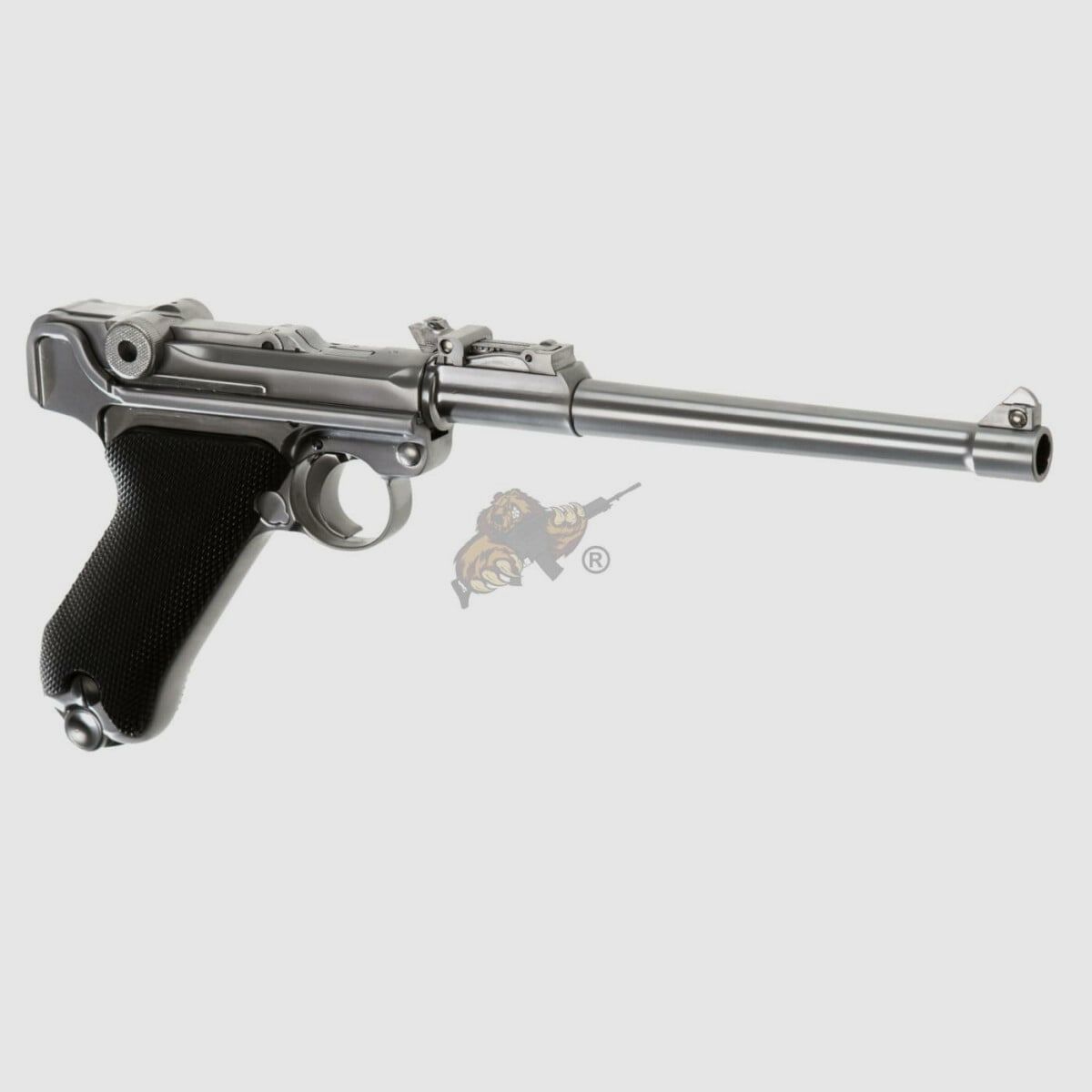 WE P08 "Ari-08" GBB en métal complet argent -F-