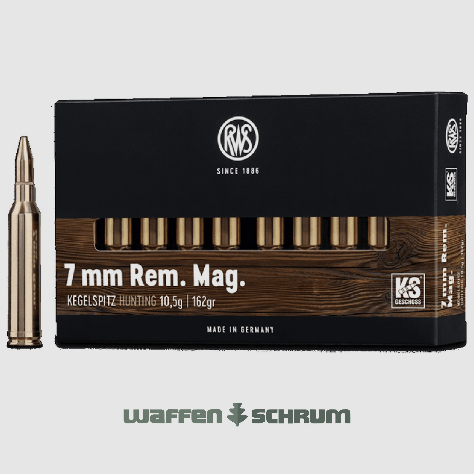 RWS Kegelspitz 10,5g - 162gr 7mmRemMag