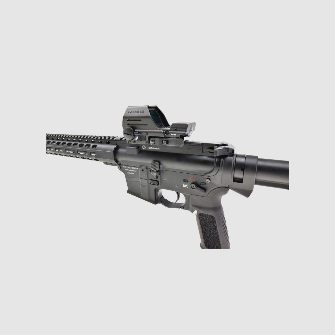 Schmeisser AR15-9 M4FL 9×19 mm Black 14.5″ – Con Falke LE QL GEN2 Red Dot, immagine 4 di 8