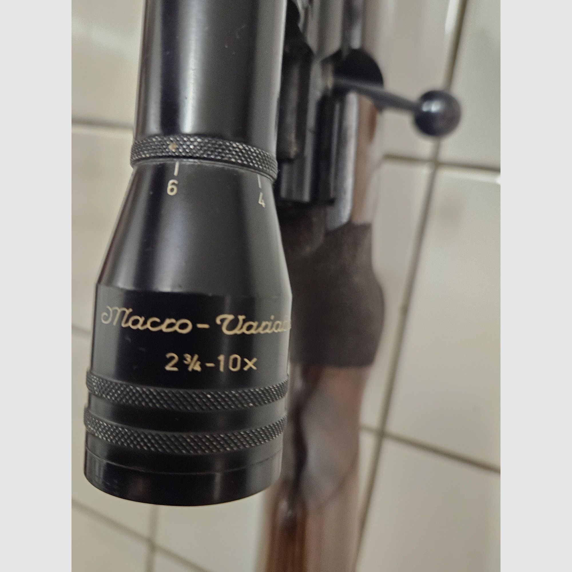 Caja de cerillas Walther con mira telescópica, calibre Hornet