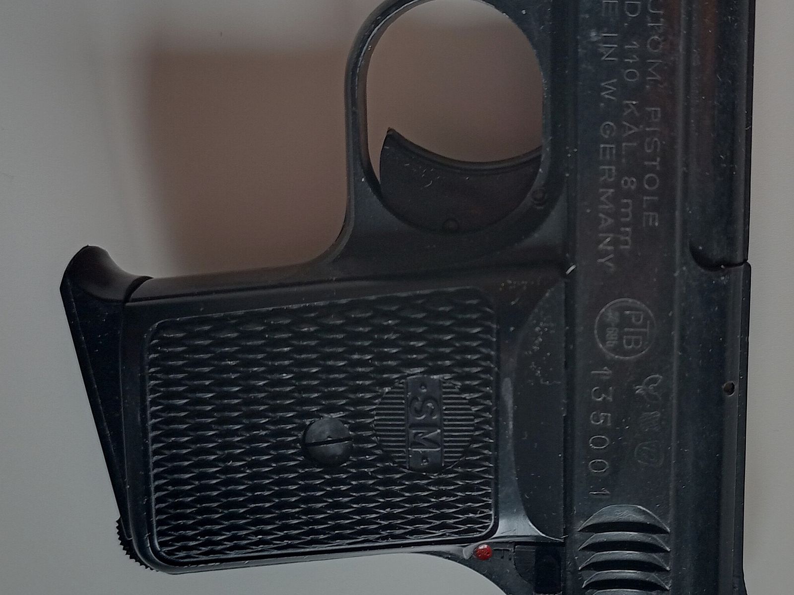 Pocket pistol SM model 110, signal/blank/gas, ejection at the front