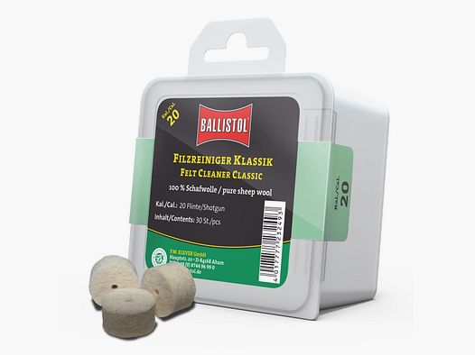 Ballistol Pulitore in Feltro Classico / 30 pz. / Cal. .20
