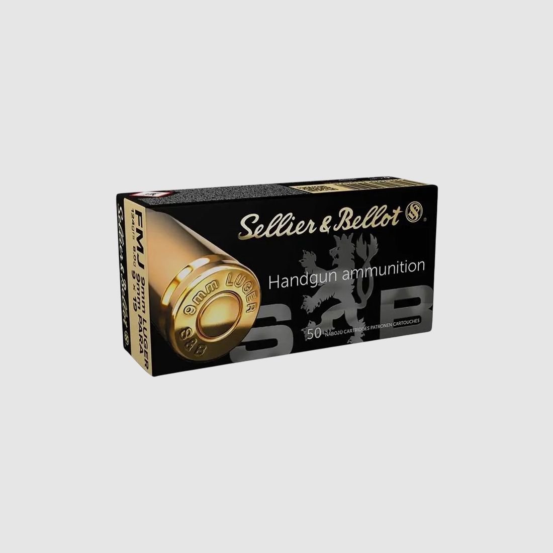 Patronen 9mm Luger Vollmantel 50 Stück | Sellier & Bellot
