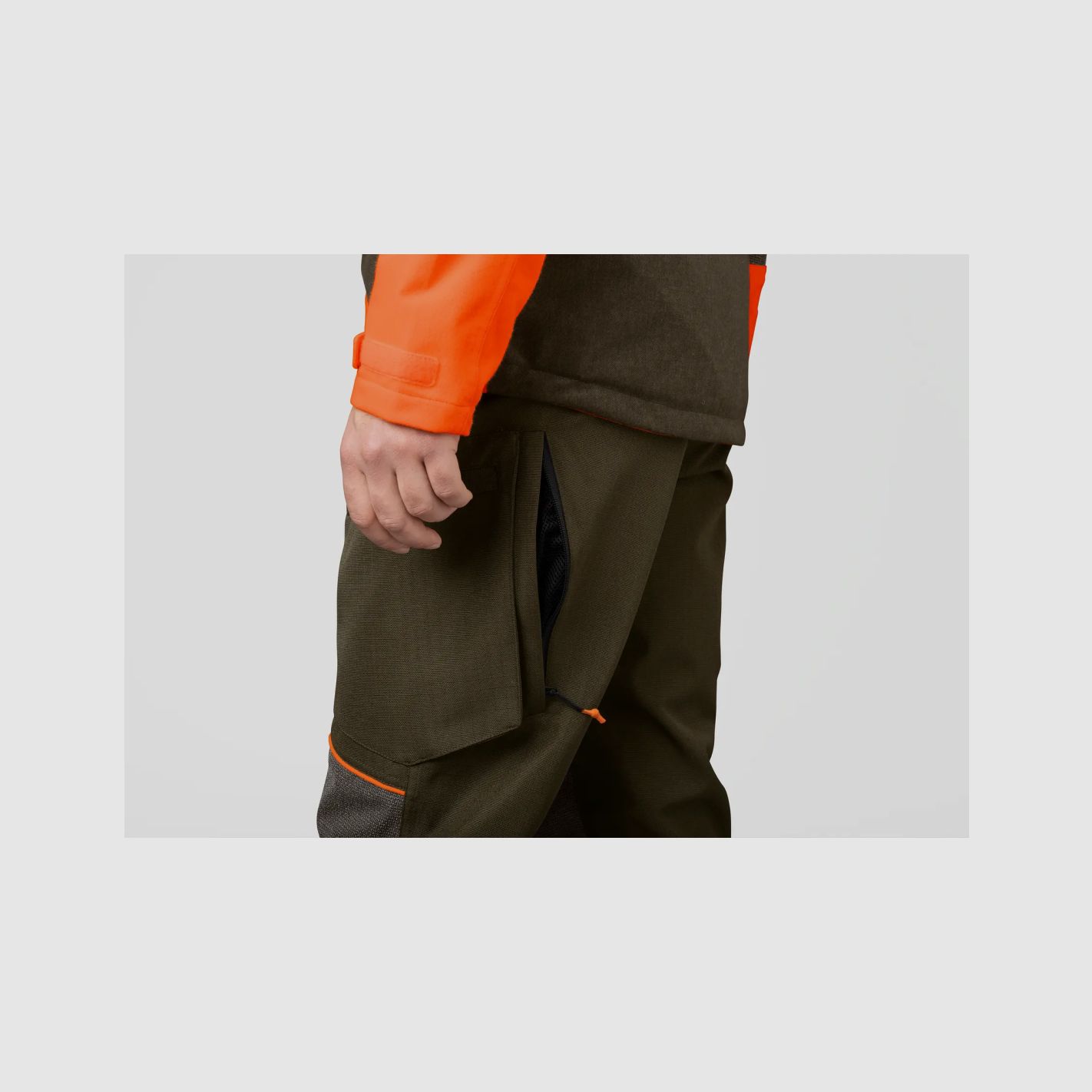 SEELAND VENTURE PANTALONI PINE GREEN/HI- VIS ORANGE, immagine 5 di 7
