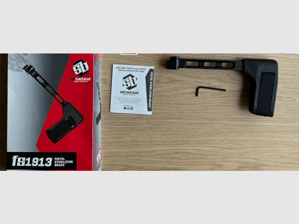 SB Tactical FS1913 Klapp-Hinterschaft (FOLDING PICATINNY PISTOL BRACE)